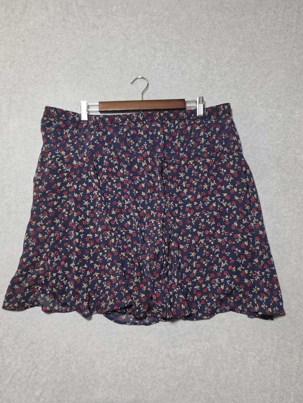 Old Navy Floral Mini Skirt Flare Flowy Boho Chiffon